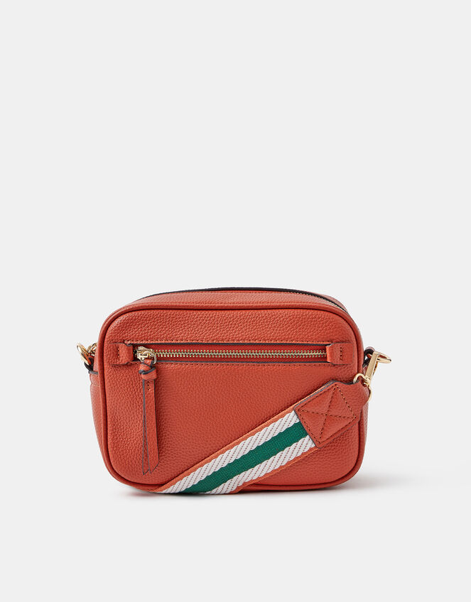 Zip Front Crossbody Bag, , large