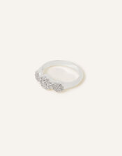 Gem Disc Ring, Silver (SILVER), large