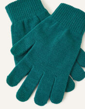 Super-Stretch Touchscreen Gloves, Teal (TEAL), large