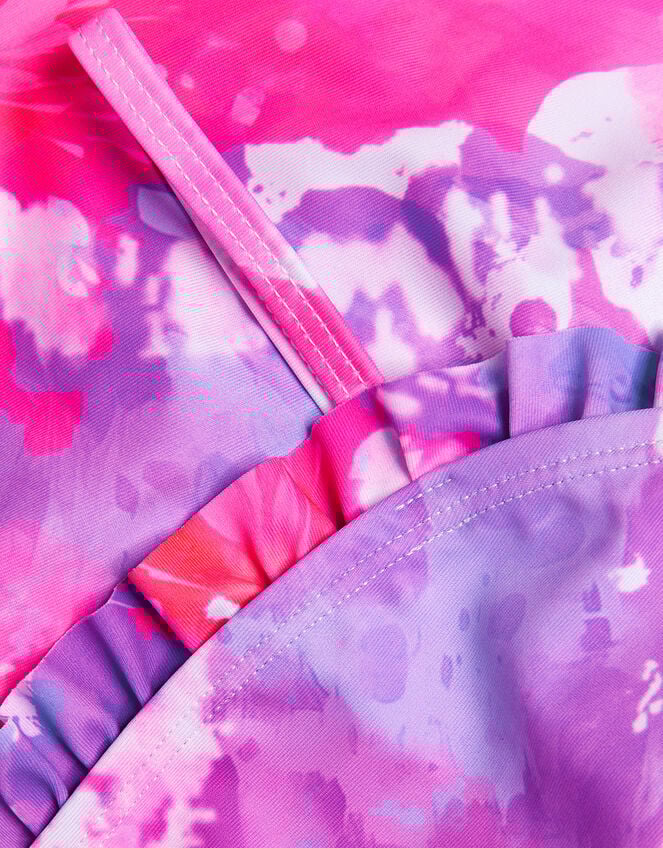 Girls Ruffle Tie Dye Swimsuit, Multi (BRIGHTS MULTI), large