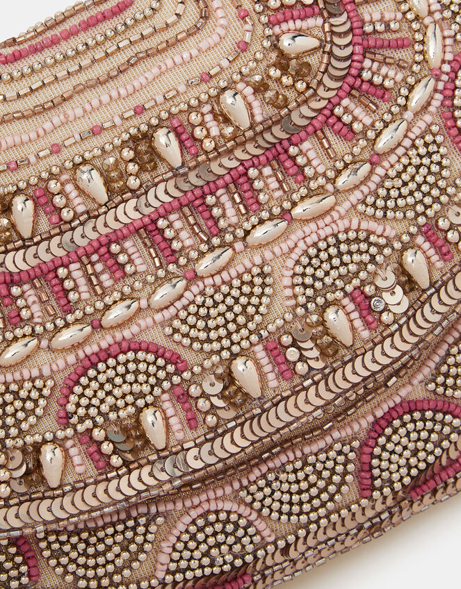 Bead Embellished Clutch Bag, , large