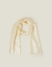 Lightweight Shimmer Scarf, Ivory (IVORY), large