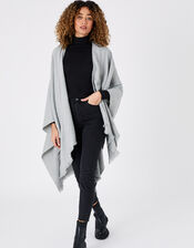 Metallic Blanket Wrap Scarf, , large