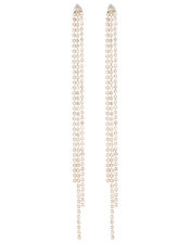 Extra Long Cup Chain Drop Earrings, , large