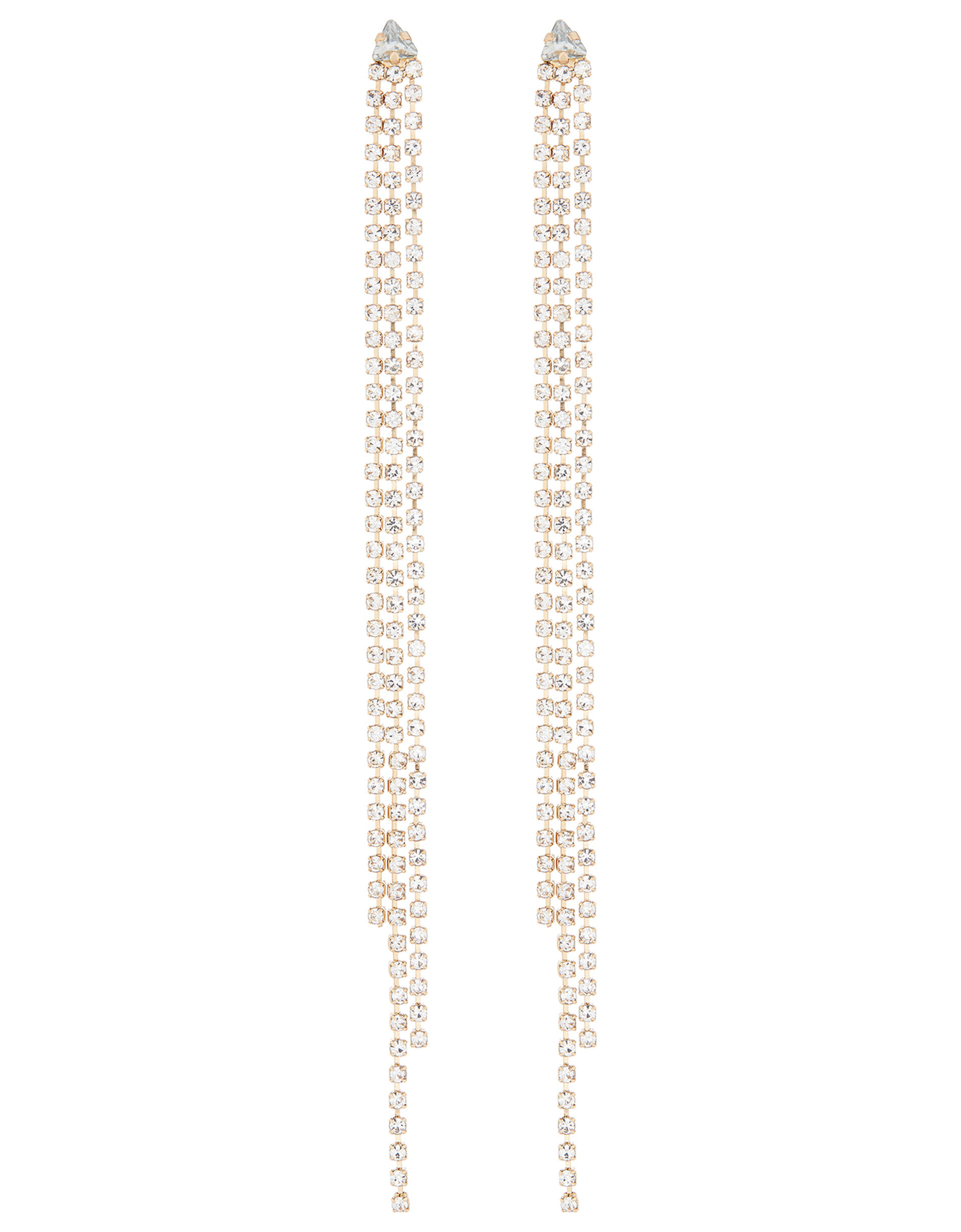 Extra Long Cup Chain Drop Earrings, , large
