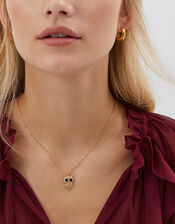 Dia Owl Pendant Necklace, , large