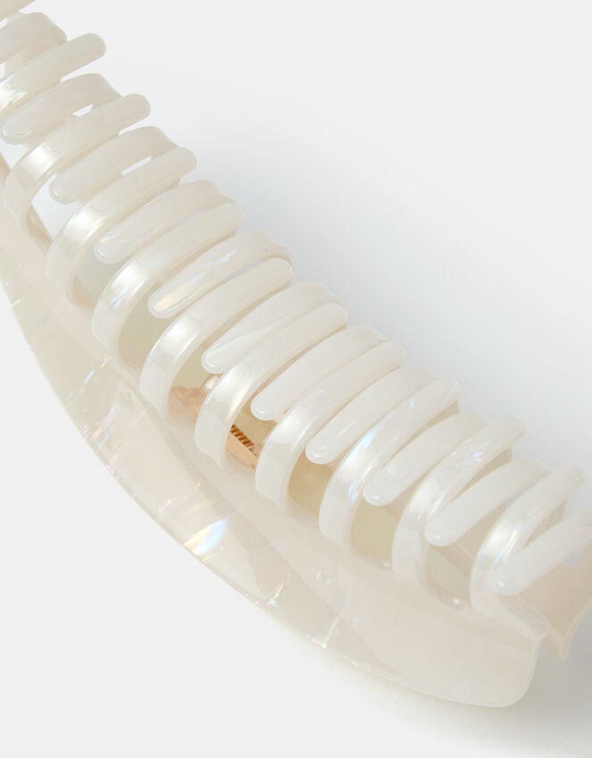 Curved Pearl Claw Clip, , large
