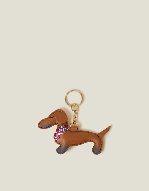 London Sausage Dog Keyring, , large