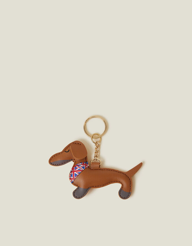 London Sausage Dog Keyring, , large