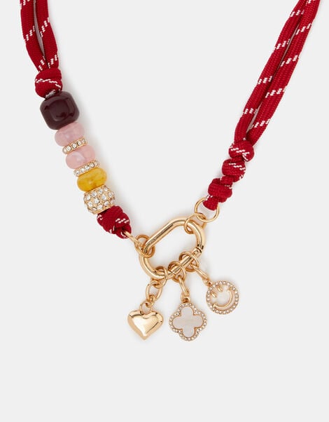 Accessorize x Good Manners Carabiner Charm Cord Necklace​, , large