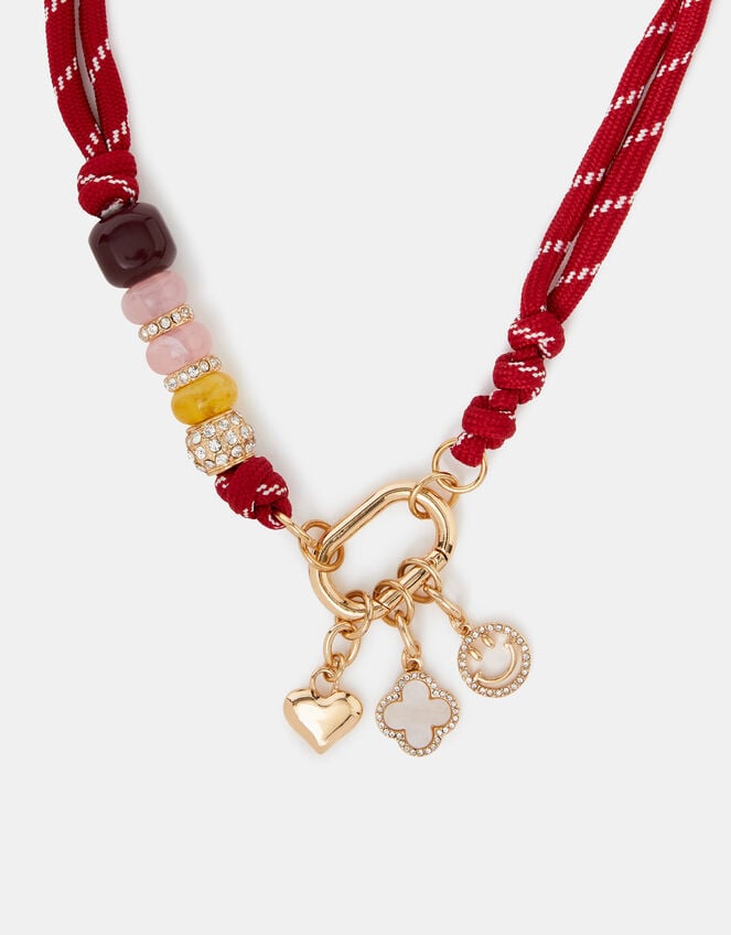 Accessorize x Good Manners Carabiner Charm Cord Necklace​, , large