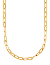Gold-Plated Large Link Necklace, , large