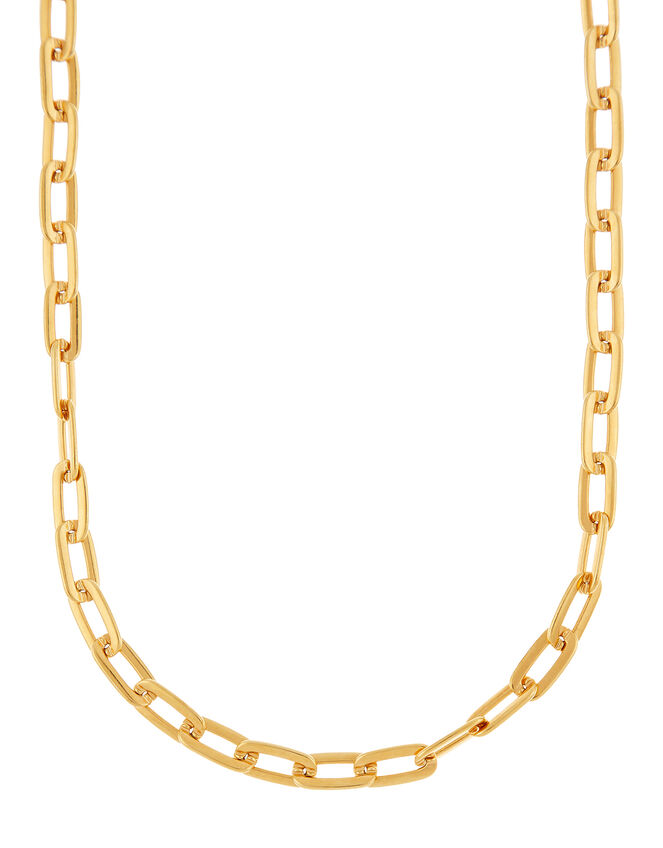 Gold-Plated Large Link Necklace, , large