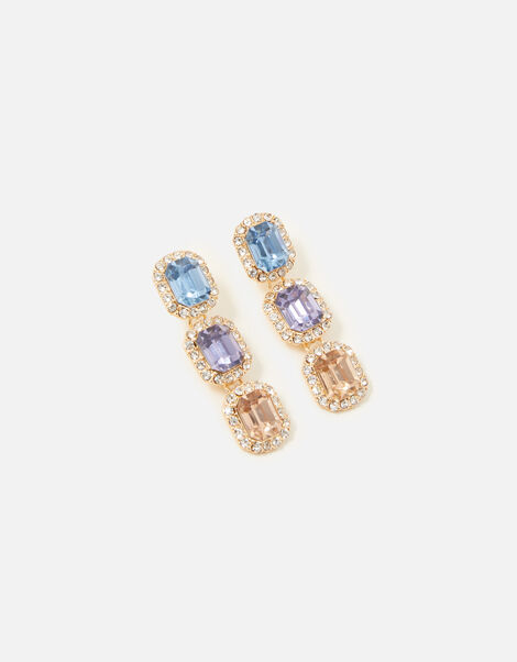 Pastel Pop Pave Halo Statement Earrings, , large
