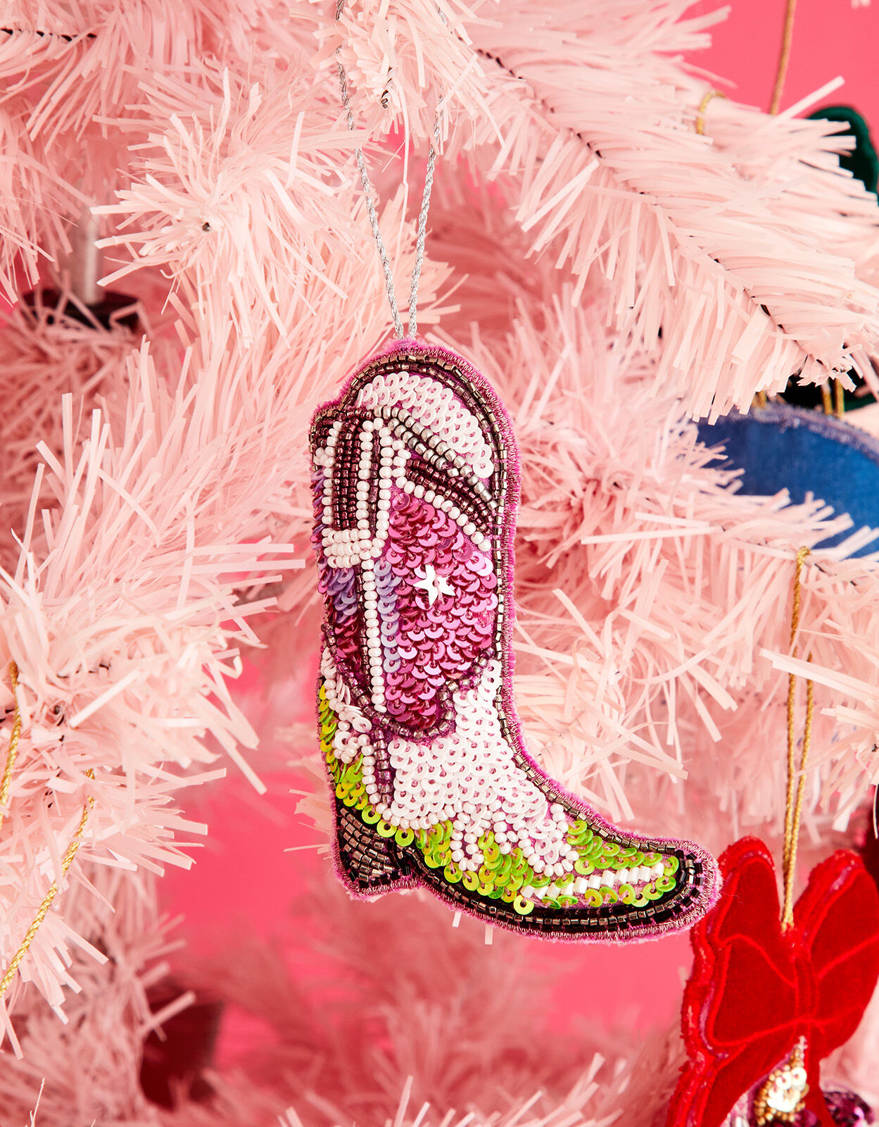 Yeehaw Cowboy Boot Hanging Decoration