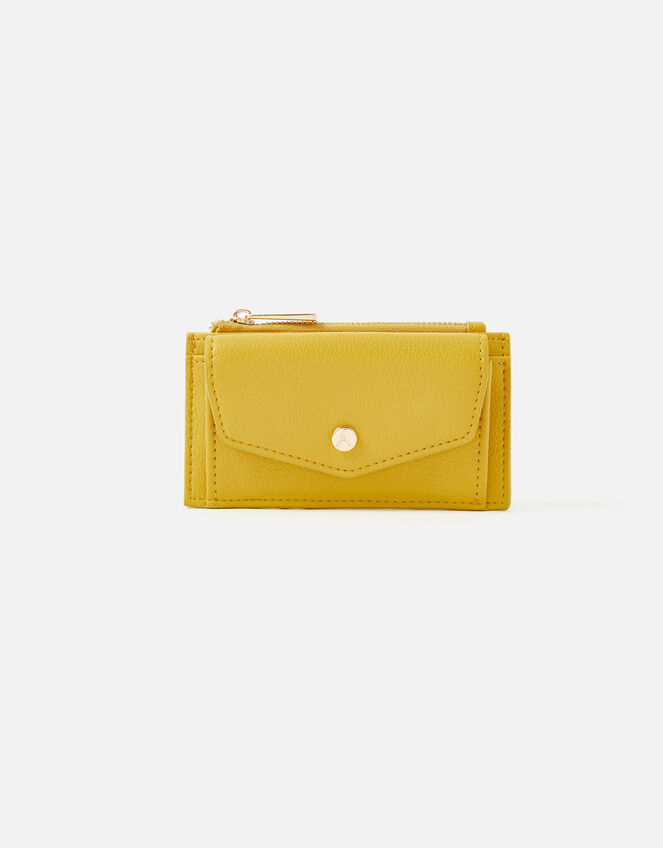 Front Flap Card Holder , Yellow (OCHRE), large