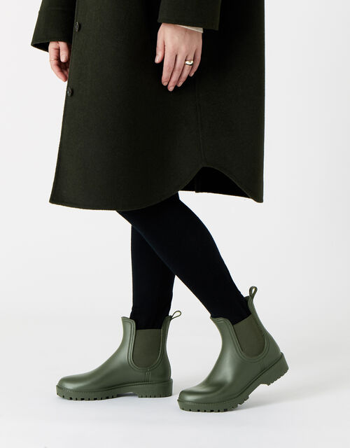 Chelsea Rain Boots, Green (KHAKI), large