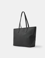 Plain Tote Bag, Black (BLACK), large