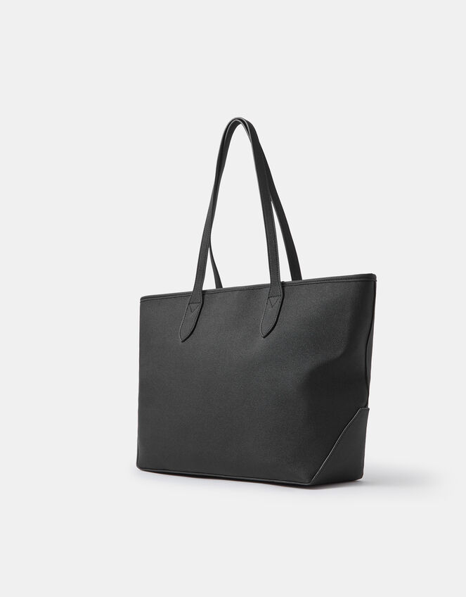 Plain Tote Bag, Black (BLACK), large