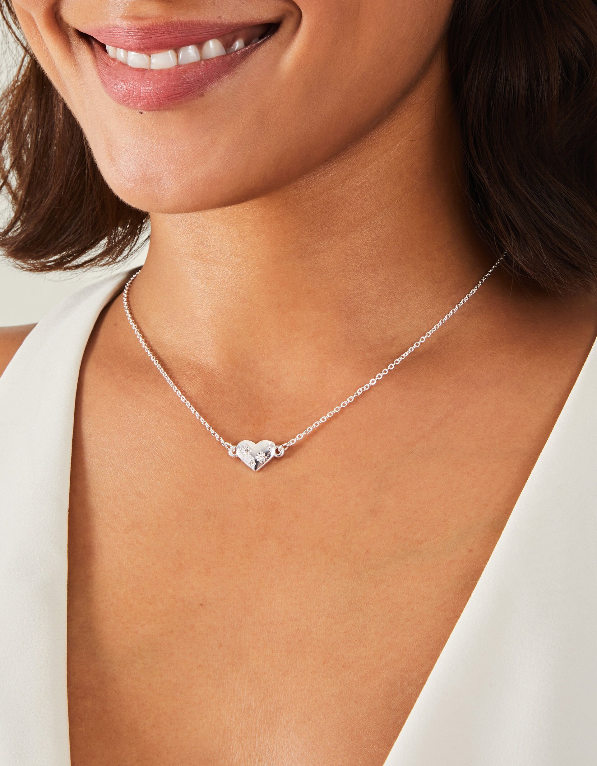 Accessorize heart necklace sale