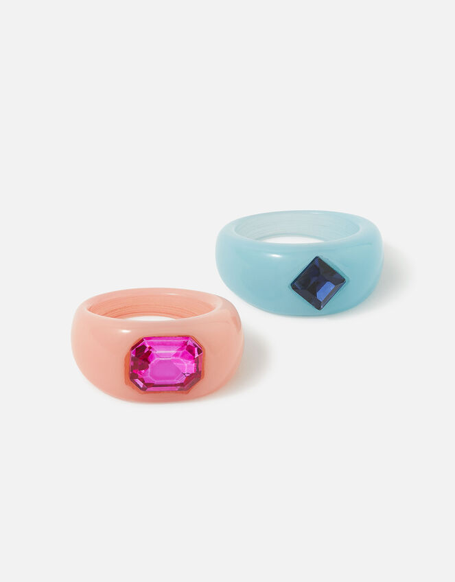 Eye Candy Chubby Ring Set of Two, Multi (PASTEL-MULTI), large