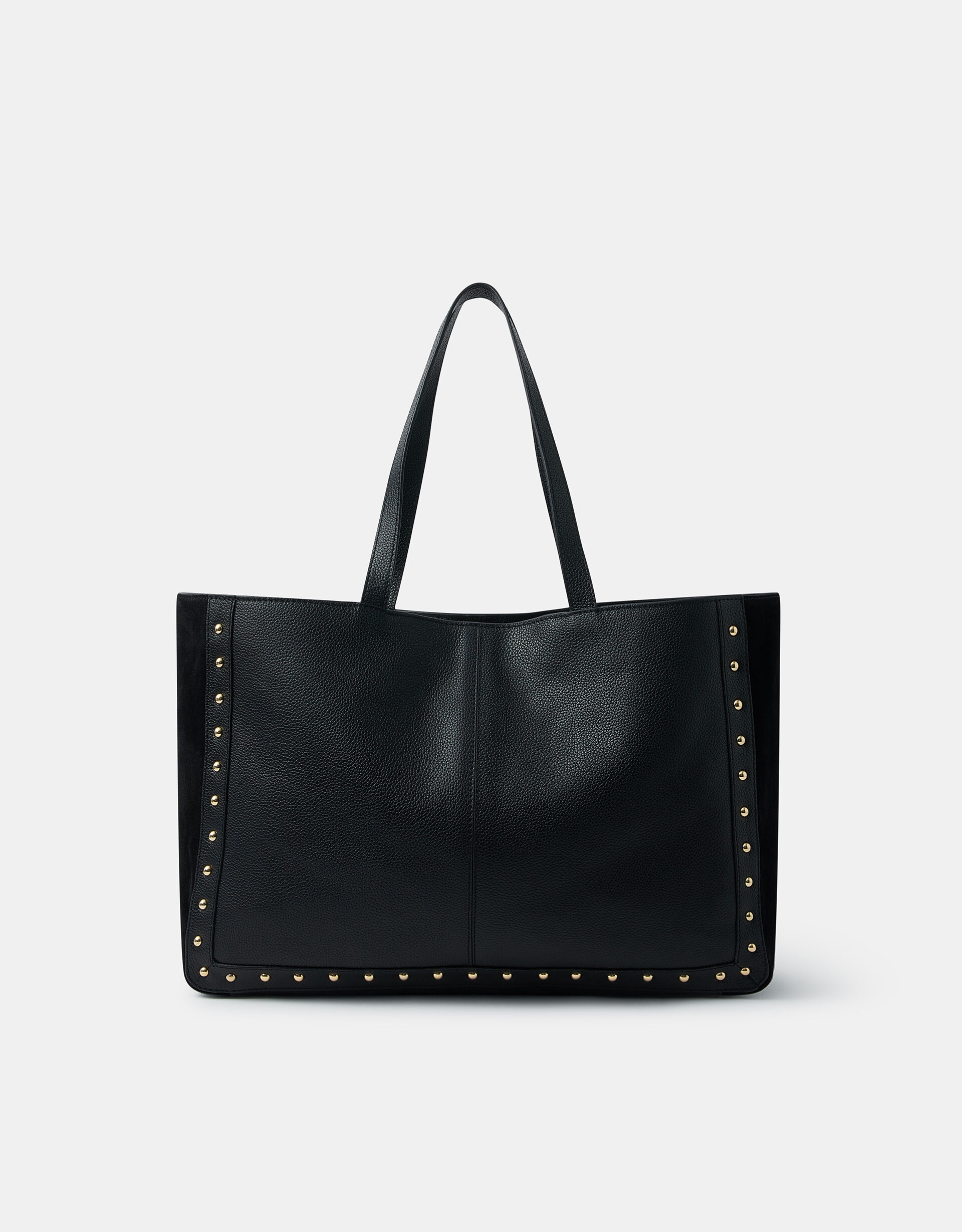 Stud Leather Shopper Bag | Leather Bags | Accessorize UK