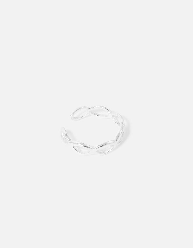 Sterling Silver Link Ear Cuff, , large