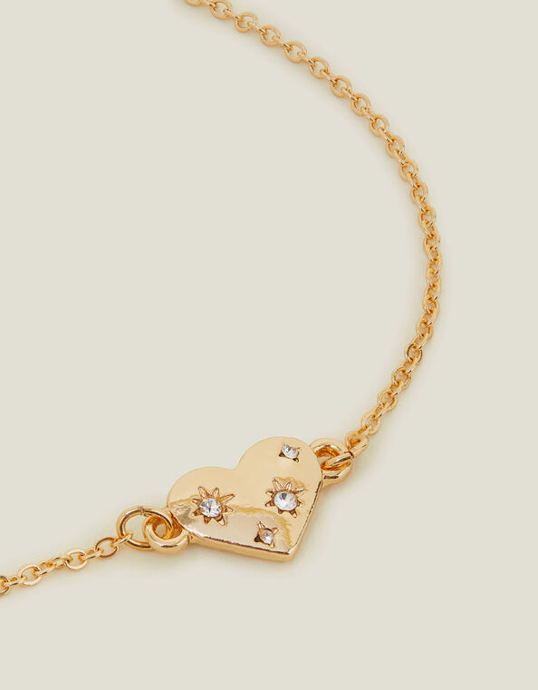 Celestial Heart Chain Bracelet, Gold (GOLD), large