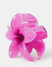 Tropical Flower Claw Clip Purple, , large