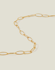 14ct Gold-Plated Oval Link Chain Necklace, , large