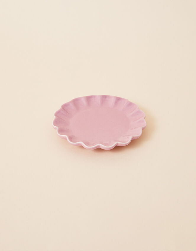Trinket Dish with Scalloped Edge, Pink (PALE PINK), large