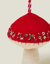 Felt Mushroom Christmas Tree Decoration, , large
