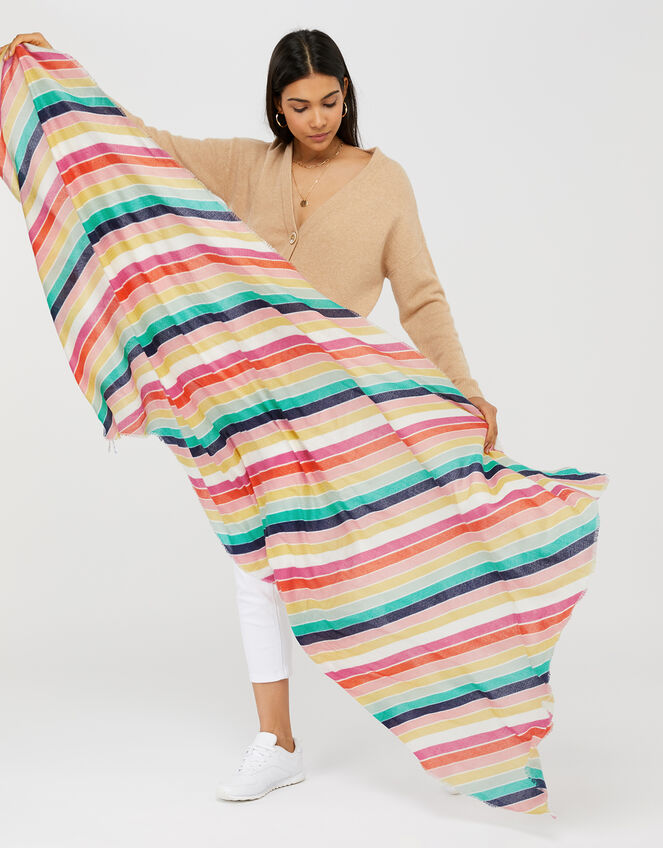 Rainbow Blanket Scarf, , large