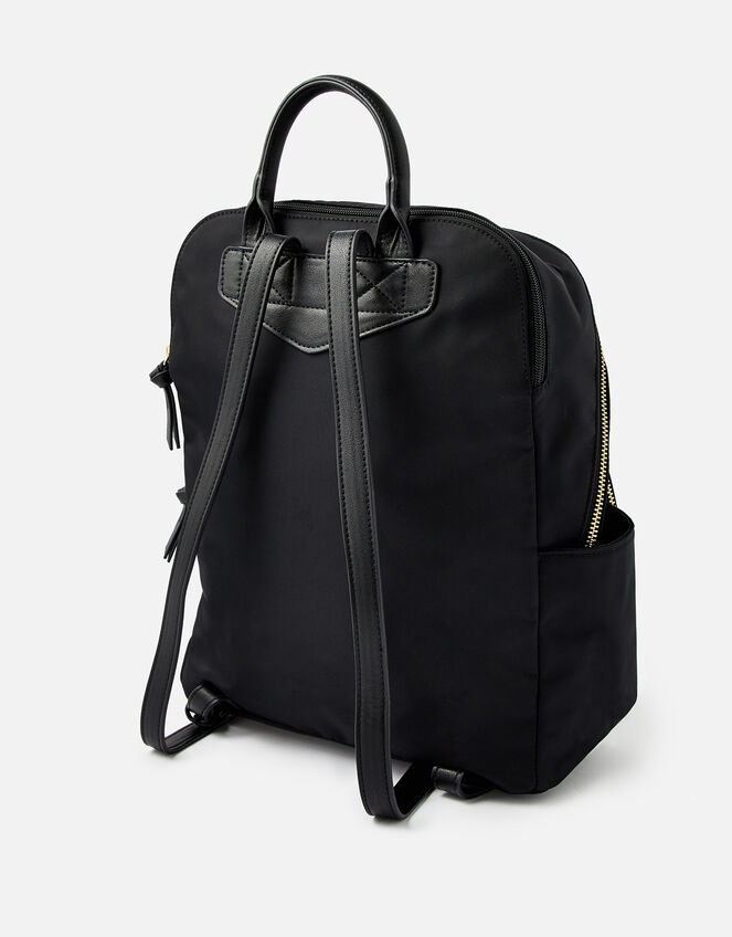 Nell Nylon Backpack, Black (BLACK), large