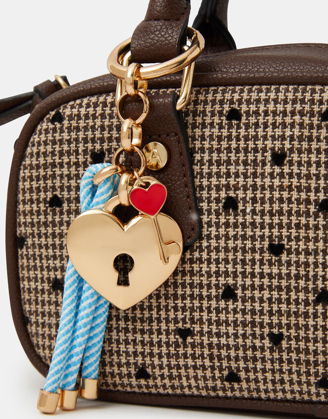 Padlock & Key Bag Charm, , large