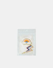 2-Pack Rainbow Embroidered Tech Stickers, , large