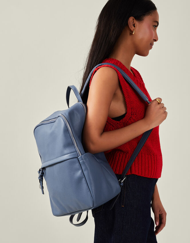 Zip Around Backpack, Blue (BLUE), large