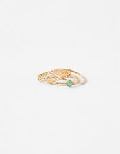 Pacific Opal Bangle Set, Blue (AQUA), large
