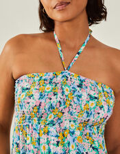 Ditsy Floral Bandeau Mini Dress, Multi (BRIGHTS MULTI), large