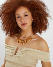 Layered Disc Necklace, , large