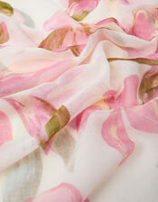 Lightweight Floral Print Scarf, , large