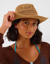 Woven Packable Stetson Hat, , large