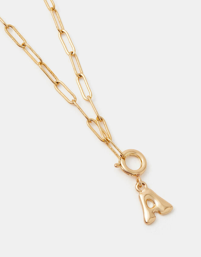 Bubble Initial Jewellery Charm, Gold (GOLD), large