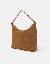 Slouchy Suede Shoulder Bag, , large