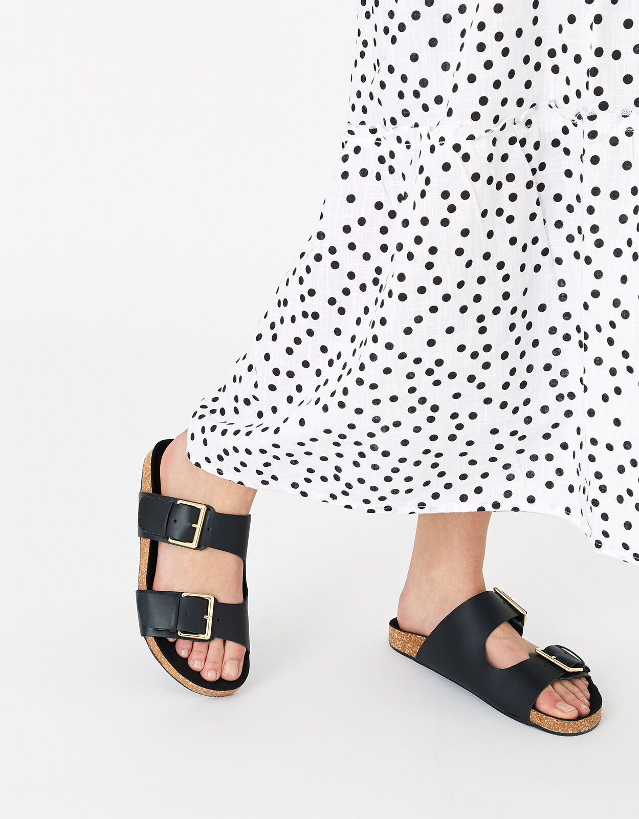 Flip flops with buckle strap hotsell