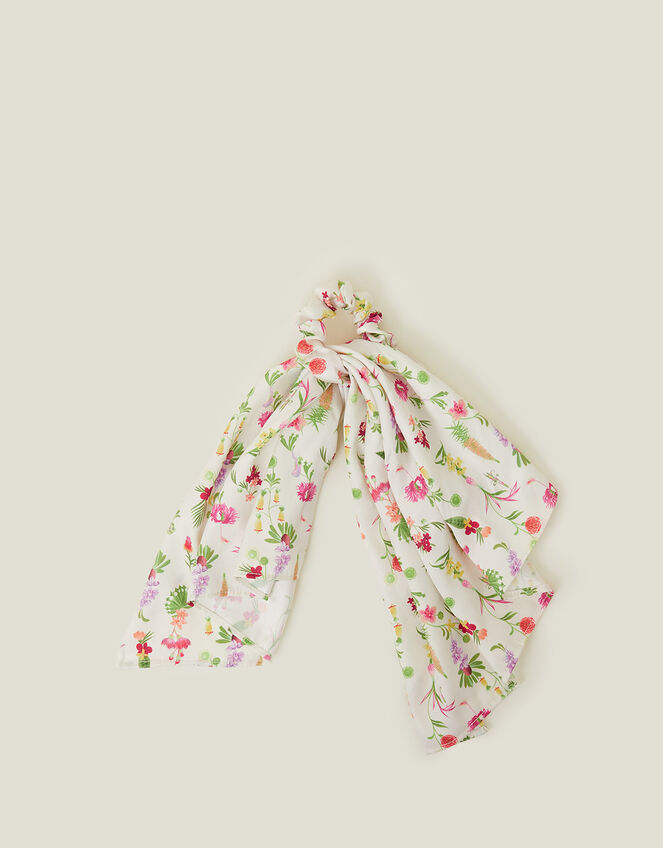 Floral Scarf Scrunchie, , large