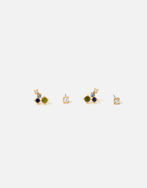 Country Retreat Mixed Gem Stud Earring Set, , large
