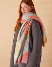 Pastel Chevron Blanket Scarf, , large