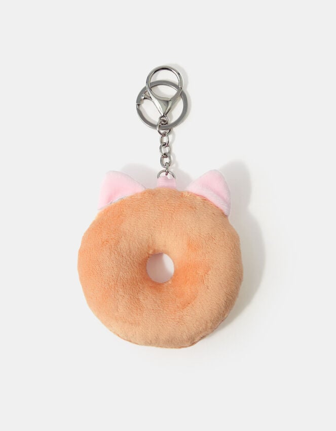 Girls Doughnut Cat Bag Charm, , large