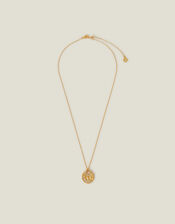 14ct Gold-Plated Celestial Diamante Pendant Necklace, , large